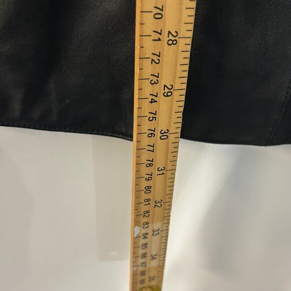 Vintage Wilson Leather Maxima Pink Lining Black Button Up Coat Jacket Women’s L - Picture 7 of 9